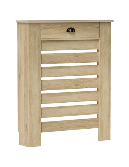 HOMCOM 95.5H x 78Wcm Radiator Cover, with Drawer - Oak - pic 206667 | FastDaddyshop