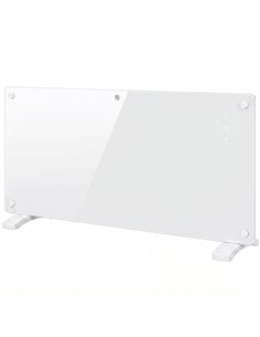 HOMCOM Smart Panel Heater Wall Mounted Freestanding, Electric Heater with Weekly Timer, Open Window & Anti-Frost, 2000W, White