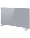 HOMCOM 1500W Smart Panel Heater Wall Mounted & Freestanding, Electric Heater with Weekly Timer, Open Window & Anti-Frost, Grey