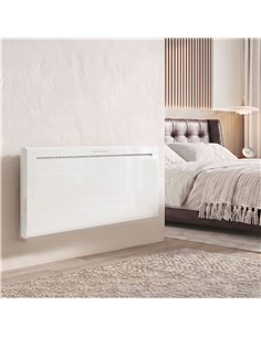 HOMCOM Smart Panel Heater Wall Mounted/Freestanding, Electric Heater with Weekly Timer, Open Window & Anti-Frost, 2000W, White 2