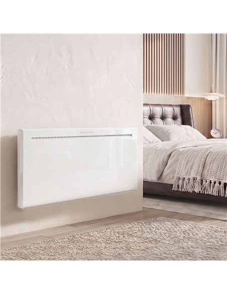 HOMCOM Smart Panel Heater Wall Mounted/Freestanding, Electric Heater with Weekly Timer, Open Window & Anti-Frost, 2000W, White - pic 206857 | FastDaddyshop