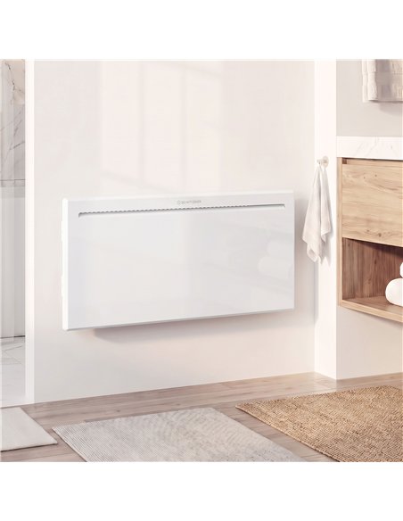 HOMCOM Smart Panel Heater Wall Mounted/Freestanding, Electric Heater with Weekly Timer, Open Window & Anti-Frost, 2000W, White - pic 206863 | FastDaddyshop