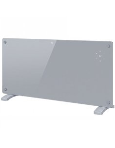 HOMCOM 2000W Smart Panel Heater Wall Mounted & Freestanding, Electric Heater with Weekly Timer, Open Window & Anti-Frost, Grey