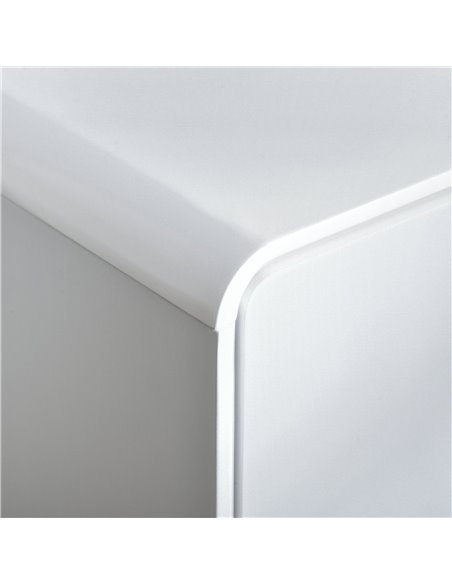 HOMCOM Modern Cabinet, Storage Organizer with Doors and Drawer, White and Grey - pic 20687 | FastDaddyshop
