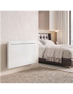 HOMCOM Smart Panel Heater Wall Mounted/Freestanding, Electric Heater with Weekly Timer, Open Window & Anti-Frost, 1000W, White 2