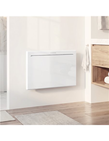 HOMCOM Smart Panel Heater Wall Mounted/Freestanding, Electric Heater with Weekly Timer, Open Window & Anti-Frost, 1000W, White - pic 206890 | FastDaddyshop