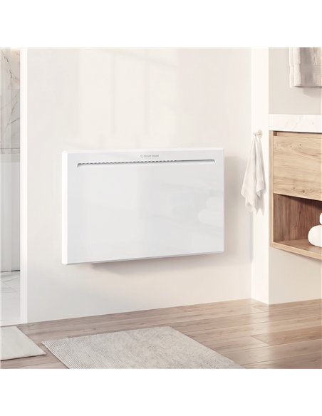 HOMCOM Smart Panel Heater Wall Mounted/Freestanding, Electric Heater with Weekly Timer, Open Window & Anti-Frost, 1500W, White - pic 206899 | FastDaddyshop