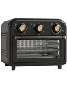 HOMCOM Air Fryer Toaster Oven, Convection Countertop Oven, with Adjustable Temperature and Timer, 12 L, Black