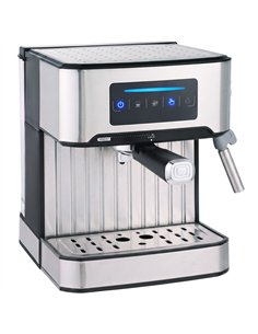 HOMCOM Espresso Machine, 20-Bar Cappuccino Coffee Maker with Frother Wand, 1.6L Tank, Single/Double/Manual Shot, LED Touch