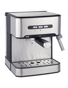 HOMCOM Espresso Machine, 20-Bar Semi Automatic Cappuccino Coffee Maker with Frother Wand, 1.6 L Water Tank, Black and Silver