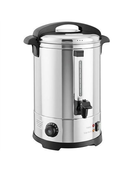 HOMCOM 6.5L Catering Urn, 1500W Stainless Steel Hot Water Boiler Dispenser with Thermostat, Keep Warm Function & Easy Pour Tap - pic 207000 | FastDaddyshop