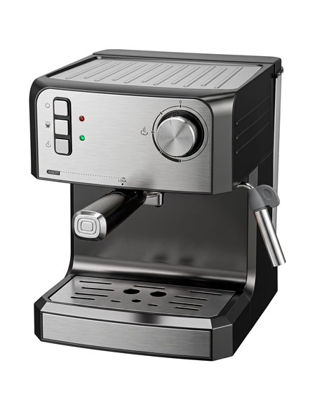 HOMCOM Espresso Machine, 20-Bar Semi Automatic Cappuccino Coffee Maker with Frother Wand, 1.6 L Water Tank, Black - pic 207018 | FastDaddyshop