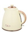 HOMCOM Electric Kettle, 1.7L, Fast Boil, 3000W Cordless Water Kettle with Removable Washable Anti-scale Filter, Beige