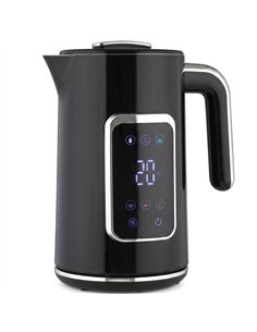 HOMCOM Electric Kettle, 1.7L Fast Boil 3000W Water Kettle with LED Display, Adjustable Temperature, Keep Warm Function, Black