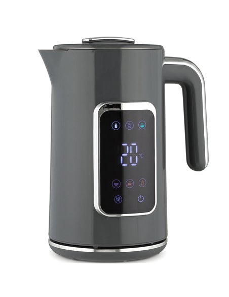HOMCOM Electric Kettle, 1.7L Fast Boil 3000W Water Kettle with LED Display, Adjustable Temperature, Keep Warm Function, Grey - pic 207117 | FastDaddyshop