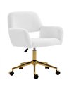 HOMCOM Faux Fur Rabbit Chair - Cream White