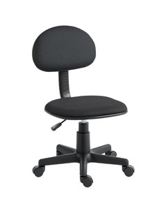HOMCOM Small Armless Office Chair - Black