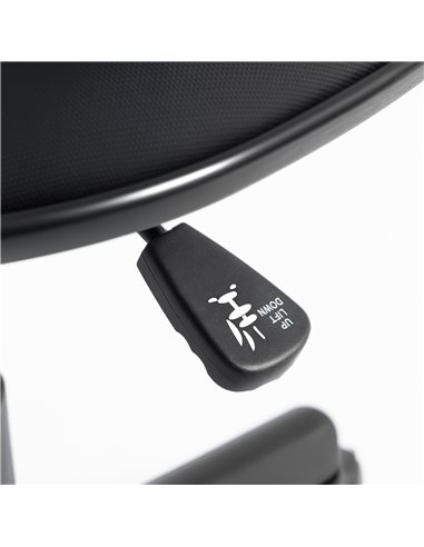 HOMCOM Small Armless Office Chair - Black