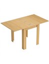 HOMCOM Folding Dining Table for 4-6, Rectangular Extendable Drop Leaf Table for Small Spaces, 140 x 80 x 77.5 cm, Natural