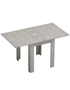 HOMCOM Folding Dining Table for 4-6, Rectangular Extendable Drop Leaf Table for Small Spaces, 140 x 80 x 77.5 cm, Grey