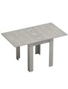 HOMCOM Folding Dining Table for 4-6, Rectangular Extendable Drop Leaf Table for Small Spaces, 140 x 80 x 77.5 cm, Grey