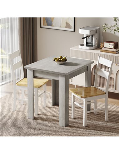 HOMCOM Folding Dining Table for 4-6, Rectangular Extendable Drop Leaf Table for Small Spaces, 140 x 80 x 77.5 cm, Grey