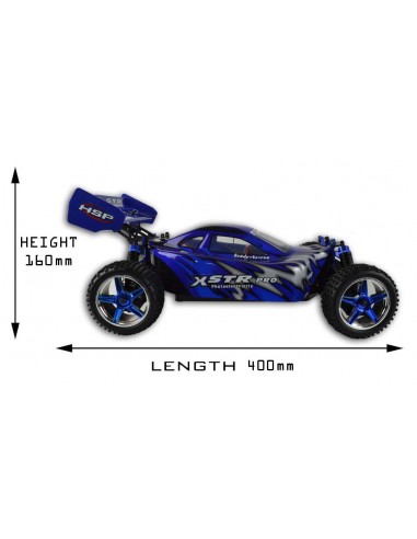 HSP XSTR Pro Brushless Electric Radio Controlled Buggy 2.4GHz R-Spec Blue - photo03