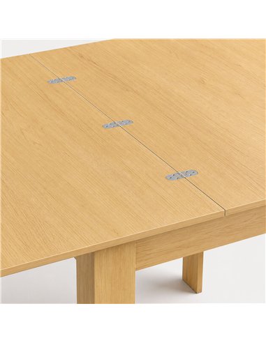 HOMCOM Square Dining Table, Modern Small Dining Table with Wood Effect, Space Saving, Non-slip Foot Pads, White