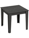 HOMCOM Dining Table for 4, 80L x 80W x 75Hcm, Modern Square Kitchen Table with Wood Effect Tabletop, Black Wood Effect