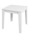 HOMCOM Dining Table for 4, 80L x 80W x 75Hcm, Modern Square Kitchen Table, White