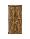 HOMCOM Tall Kitchen Cupboard, Kitchen Pantry Cabinet with Adjustable Shelves & Soft-close doors, Brown