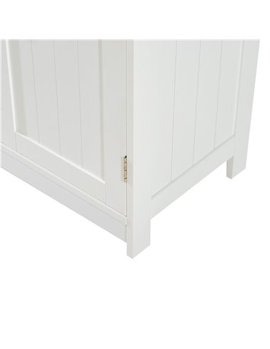 HOMCOM Under Sink Bathroom Storage Cabinet 2 Layers Vanity Unit Wooden - White