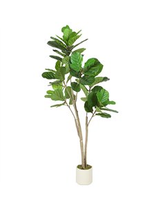 HOMCOM 150cm Artificial Ficus Tree - Green