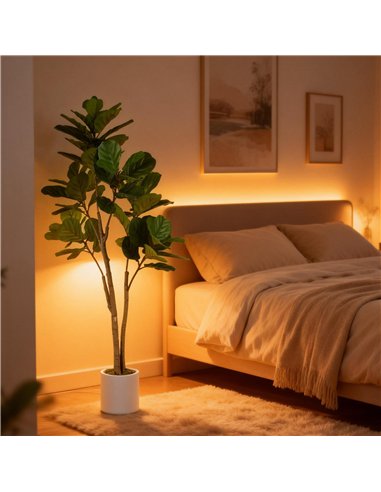 HOMCOM 150cm Artificial Ficus Tree - Green