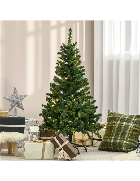 HOMCOM 4FT Christmas Tree Warm White LED Light Holiday Home Decoration, Green - pic 208636 | FastDaddyshop