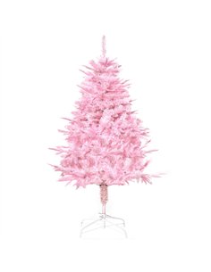 HOMCOM 4FT Artificial Christmas Tree Holiday Xmas Holiday Tree Decoration with Automatic Open for Home Party, Pink