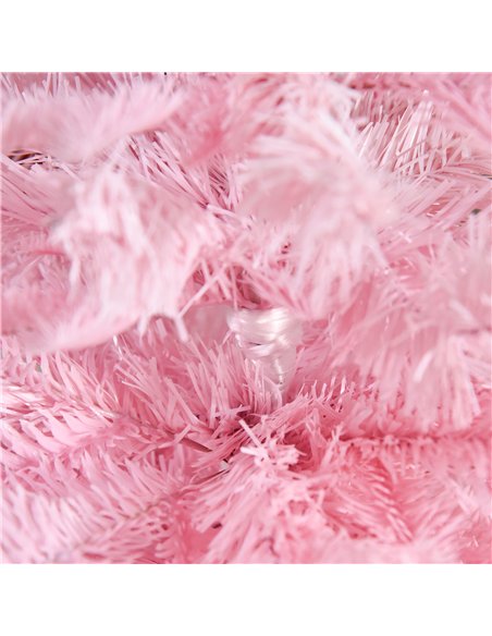 HOMCOM 4FT Artificial Christmas Tree Holiday Xmas Holiday Tree Decoration with Automatic Open for Home Party, Pink - pic 208654 | FastDaddyshop