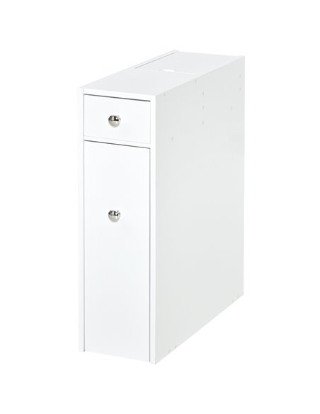 HOMCOM Bathroom Slim Floor Cabinet with Drawers, White - pic 20868 | FastDaddyshop