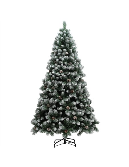 HOMCOM 7ft Snow-Dipped Artificial Pine Christmas Tree - pic 208701 | FastDaddyshop
