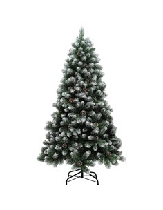 HOMCOM 6ft Snow-Dipped Artificial Pine Christmas Tree