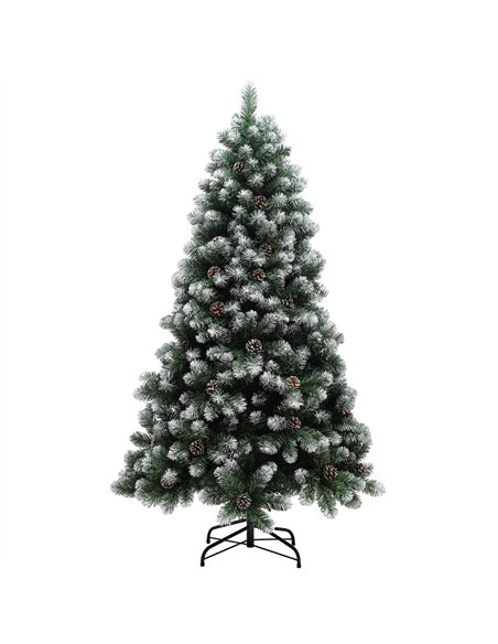 HOMCOM 6ft Snow-Dipped Artificial Pine Christmas Tree - pic 208710 | FastDaddyshop