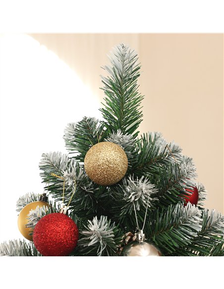 HOMCOM 6ft Snow-Dipped Artificial Pine Christmas Tree - pic 208718 | FastDaddyshop