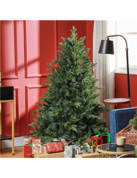 HOMCOM 5ft Bare Artificial Christmas Tree, with 1309 Tips - Green - pic 208720 | FastDaddyshop