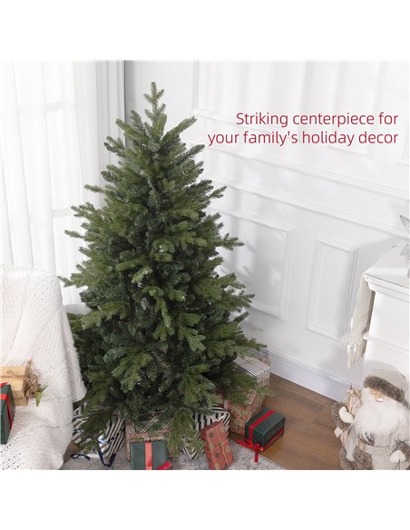 HOMCOM 5ft Bare Artificial Christmas Tree, with 1309 Tips - Green - pic 208722 | FastDaddyshop