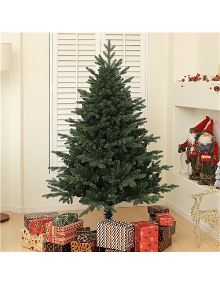HOMCOM 5ft Artificial Spruce Christmas Tree - Green - pic 208729 | FastDaddyshop