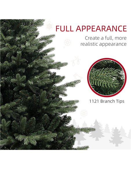 HOMCOM 5ft Artificial Spruce Christmas Tree - Green - pic 208733 | FastDaddyshop
