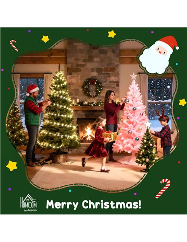 HOMCOM 5ft Artificial Spruce Christmas Tree - Green
