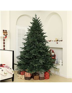HOMCOM 7ft Artificial Spruce Christmas Tree - Green 2