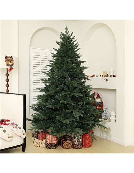 HOMCOM 7ft Artificial Spruce Christmas Tree - Green - pic 208738 | FastDaddyshop