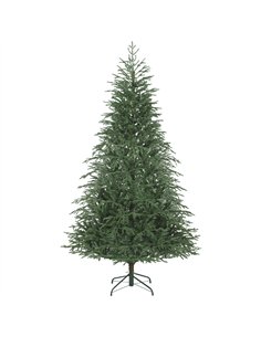 HOMCOM 7 ft Full Spruce Christmas Tree with Realistic Dense Tips, Easy Assembly - Green